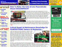 Tablet Screenshot of powerstrokehelp.com