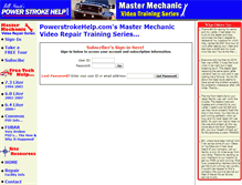 Tablet Screenshot of mastermechanic.powerstrokehelp.com